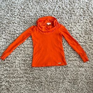 MICHAEL KORS Orange Turtleneck!